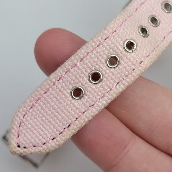 Vintage Watches Pierre Cardin Quartz Watch with Pink Strap & Silver Case - Picture 3 of 10